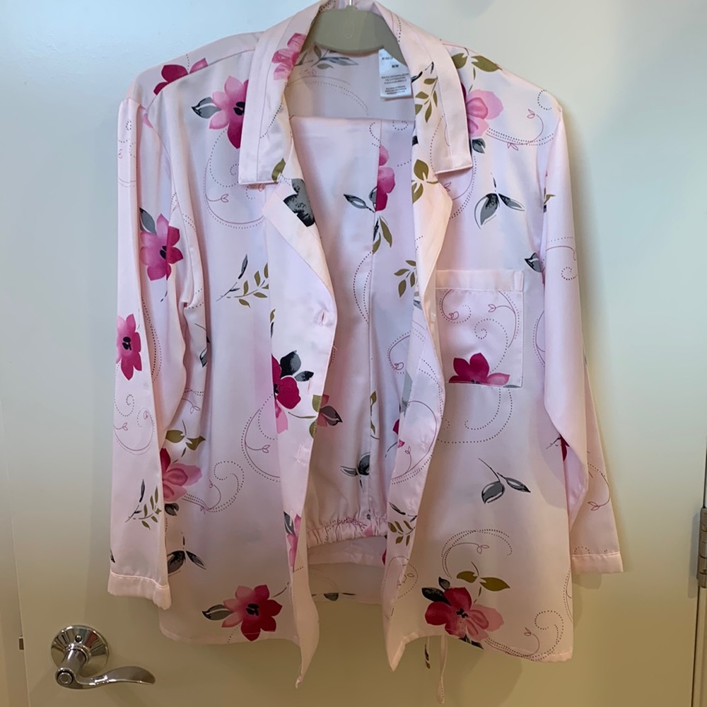 Pink with Flowers Pajamas